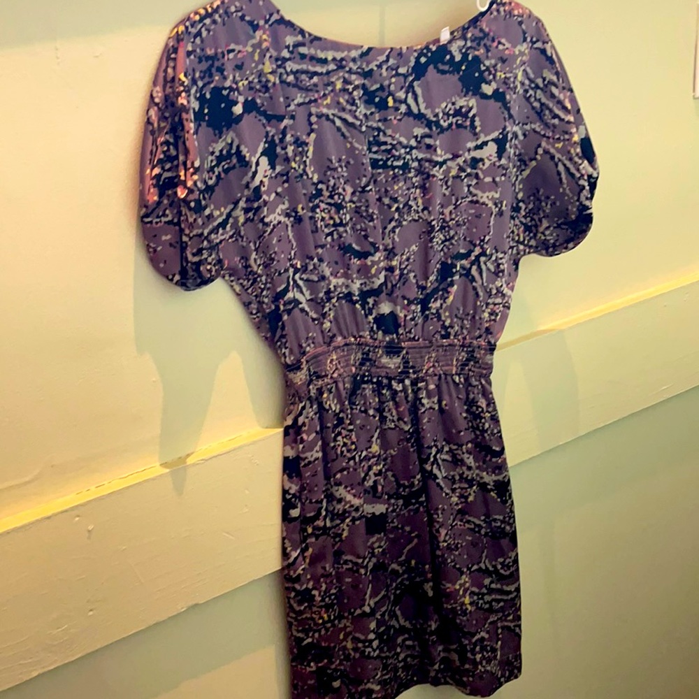 Purple printed BCBG generation dress